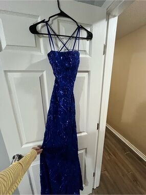 priya formal iridescent sequin scroll dress Priya Formal Iridescent Sequin Scroll Dress